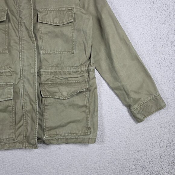 Madewell Jacket Womens Size Small Foliage Green Surplus Field Military Zip 90s - Picture 4 of 15